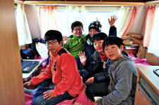 [한국의 캠핑장]눈 내린 바닷가에 서서, 인천 왕산가족오토캠핑장
