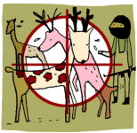 억울한 꽃사슴… 구제역 엘크와 함께 있다 사살당해