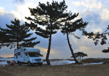 [한국의 캠핑장]푸른 서해안의 따스한 일몰, 태안 청포아일랜드 캠핑장