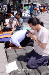 [경향포토]용유담 지키기 천배 올리는 지리산지기들