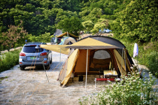 [한국의 캠핑장]밤꽃 향기 그윽하게, 공주 기산농장 오토캠핑장