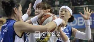 [경향포토]조은주, 패스할 곳을 찾아야 해