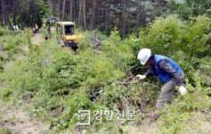[경향포토]한국전력 송전탑 공사재개