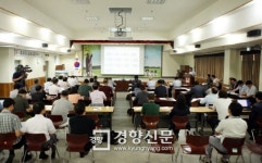 황은성 안성시장 지역 언론인 초청해 복합교육문화센터 건립 설명회 가져