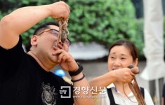 [경향포토]살아있는 그대로 맛보는 무교동 낙지