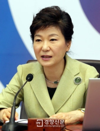 [경향포토]국무회의에서 얘기하는 박근혜 대통령