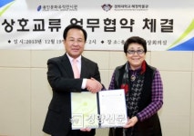 김학규 용인시장 경희대학교 혜정박물관과 업무협약 체결