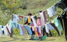 [경향포토]'실종자 가족의 아픔도 씻겼으면'