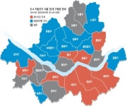 서울 구청장 판세 ‘경합 7곳’이 가른다