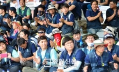 [경향포토]상경투쟁중인 삼성전자서비스 노동자들