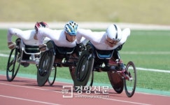 [경향포토]장애인아시안게임 육상 국가대표 구슬땀