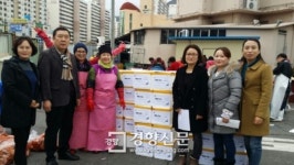 순천시 안정자 백운가든 대표, 12년째 사랑의 김장 담가