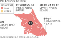 [총선 D-13 주목! 이곳 - 강원·제주]‘여권 철옹성’ 강원도…야 후보 단일화가 변수