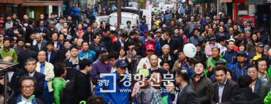 [경향포토]관악구 대학촌의 표심은