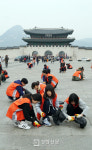 [경향포토]광화문이 깨끗했던 이유