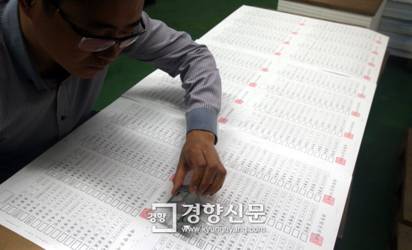 대선 투표용지 인쇄 시작, 후보 사퇴 여부 표기 불가능해져