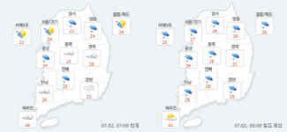[날씨]장마철 돌입···중부지방 모레까지 최대 250㎜ 폭우