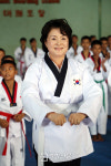 태권도복 입은 김정숙 여사[경향포토]