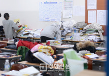 치열한 공부의 흔적들[경향포토]