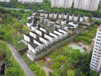 두 개의 공원 녹지품은 죽전역 역세권의 가든코트JJ 분양
