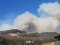 강화 해병대 사격장서 산불…2시간째 진화 중