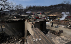 강원 고성 토성면서 재발화한 산불 50여분 만에 진화