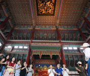 이곳이 조선 제일의 법궁…속살 드러낸 경복궁 근정전[포토뉴스]