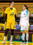 WNBA 소속 워싱턴 미스틱스와 훈련캠프 계약을 맞은 강이슬, 박지수와 대화[경향포토]