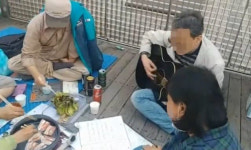 이재용 집 앞에서 ‘삼겹살 폭식투쟁’···영상은 삭제