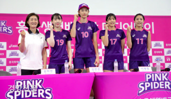 김연경, 흥국생명 첫 미디어데이 [경향포토]