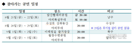 대구시립극단, 찾아가는 힐링공연…“코믹 마당극, 뮤지컬 칼라”[대구시]