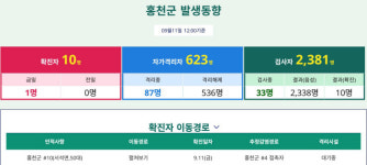 홍천서 코로나19 확진자 발생…서석면 4번째 확진자와 접촉