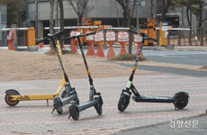 “‘공유가 아니라 ‘공해’ 킥보드”···전동킥보드 주차 무질서 현장 가보니