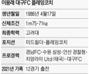 서른 여섯, 플레잉 코치로 선수로 열일 대구FC 이용래 “회춘 비결? 아내가 차린 ‘집밥’ 덕이죠”