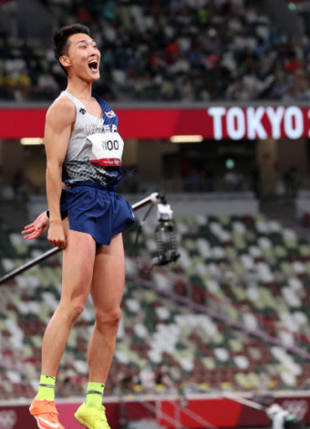 우상혁 2m35, 높이뛰기 4위…한국 육상 새 역사[Tokyo 2020]