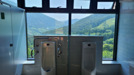 변기에 앉으면 알프스가 눈 앞에…화순 만연산 생태공원 눈길