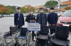 중앙보훈병원 보장구센터, 태백시에 휠체어 나눔 봉사 펼쳐