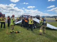 울산공항서 한국항공대 경비행기 추락…학생 1명 중상