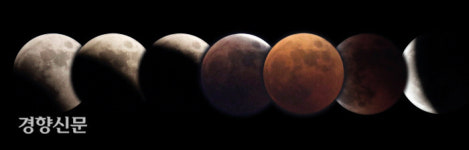 붉은 달이 떴다...평생 딱 한 번 볼 수 있는 우주쇼가 펼쳐졌다