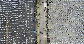 태권도인 1만2000명이 광화문광장에···태극1장 단체 시연 ‘기네스 기록’