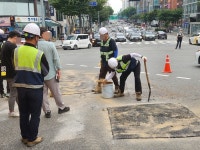 일주일 만에 또…‘땅 꺼짐 조짐’ 강남 차병원→교보타워 한때 도로 통제