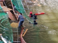 경주 안계저수지 교량 공사 현장서 붕괴사고…노동자 2명  숨져