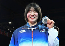 허미미, 女 57㎏급 은메달···독립운동가 후손이 한국 유도에 8년 만에 메달 안겼다