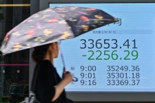 일본 닛케이지수, 장중 4400P 폭락···87년 ‘블랙 먼데이’보다 더 떨어졌다