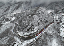 눈꽃 쌓인 강원도…4월 중순에 10㎝ 눈