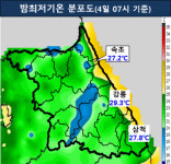 강원 동해안의 더워서 잠 못드는 밤···강릉은 닷새째
