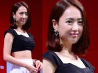 김민정, 제작보고회에서 자신만만 복근 노출