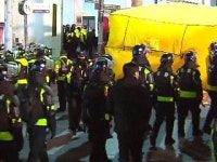 연행된 노조원 130여 명 밤샘 조사