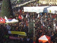 민노총 총파업 결의대회...교통 통제