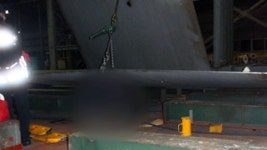 현대삼호중공업 공장 철판 추락...1명 사망